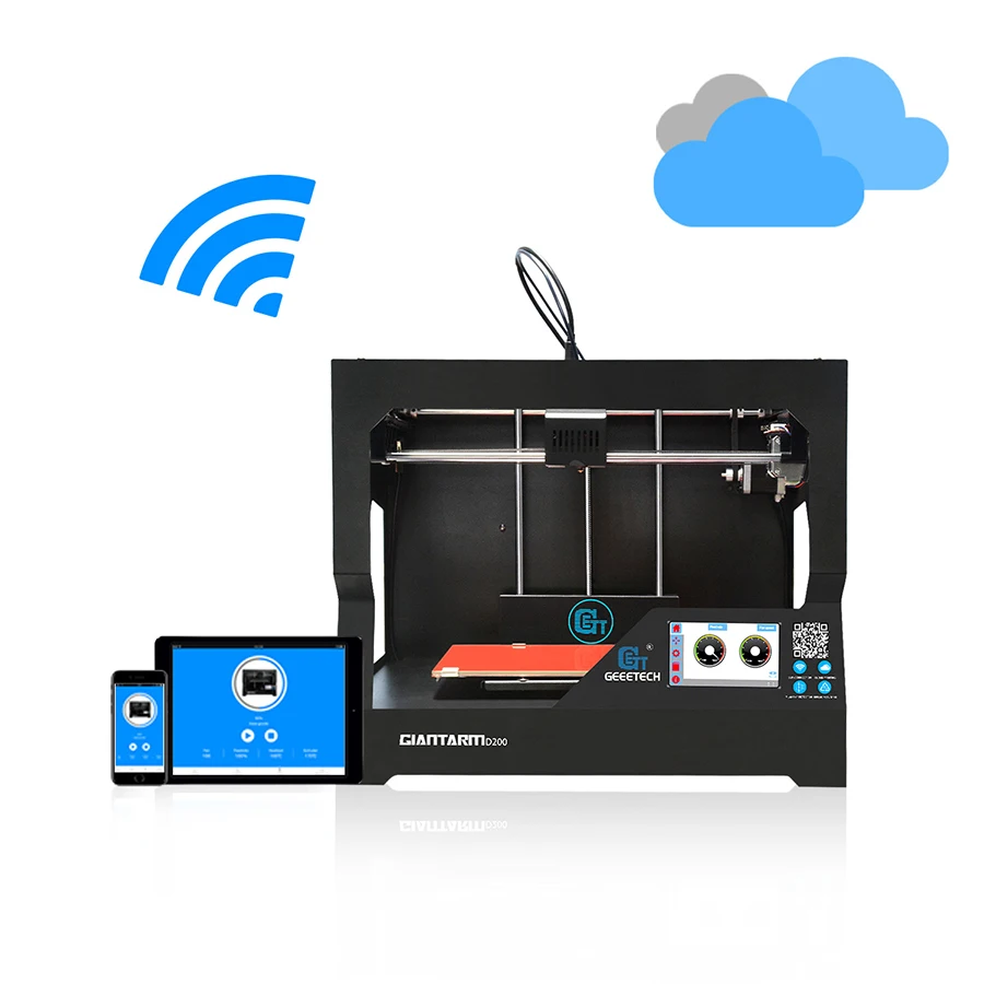 Geeetech 2017 Neueste 3D Drucker GiantArm D200 FDM mit Smart Wi-Fi APP Brechen-fortsetzen Filament Sensor Versand Von Gemany Geeetech 2017 Neueste 3D Drucker GiantArm D200 FDM mit Smart Wi-Fi APP Brechen-fortsetzen Filament Sensor Versand Von Gemany