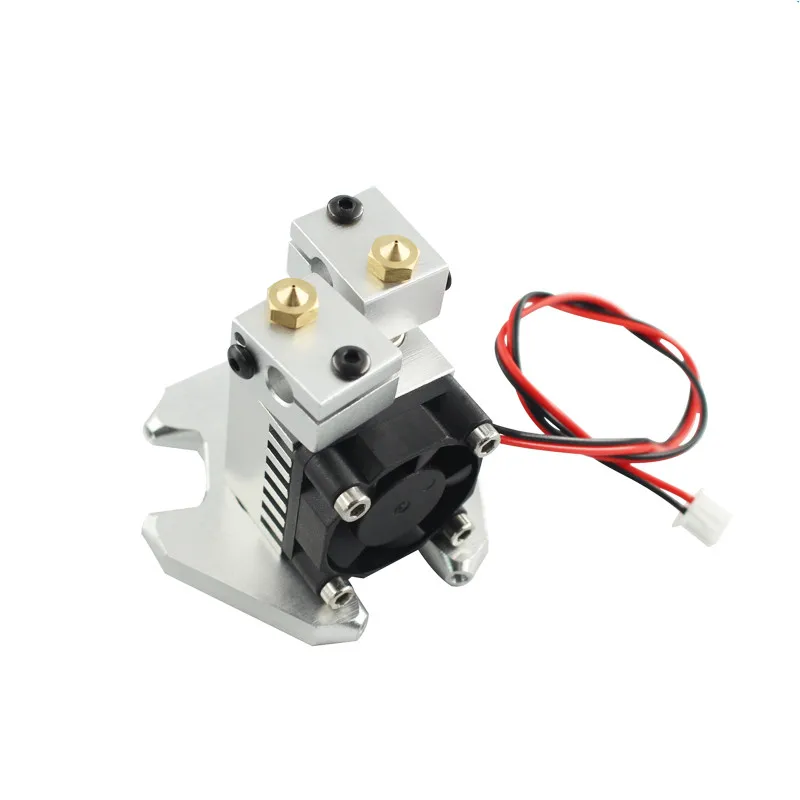 Funssor Delta/коссель 3D принтер аксессуары рыбий глаз двойной эффектор hotend с вентилятором комплект 1,75/0,4