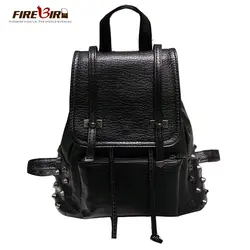 Для женщин рюкзак искусственная кожа черный школьные сумки для подростков девочек Женский Повседневное дорожные сумки Feminina Drawstring сумка FN359