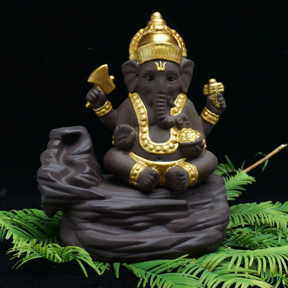 Курильница для благовоний Ganesha подставка под курильницу с золотым песком Декор