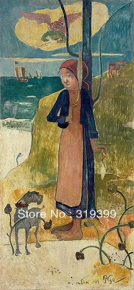 

Oil Painting Reproduction on Linen canvas,Joan of Arc by paul gauguin,100% handmade oil painting, free dhl shipping