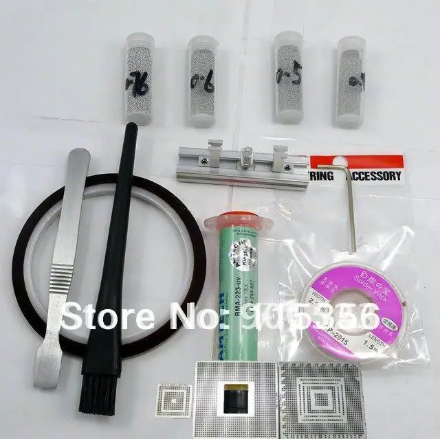 

BGA Reball Station with solder paste and 3 PS3 direct heat stencils kits free shipping