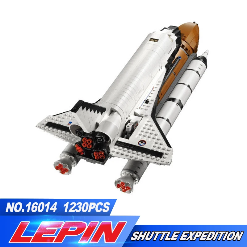 

DHL 16014 1230Pcs Space Shuttle Expedition Model Building Kits Blocks Bricks Toys For Children Compatible legoed 10231