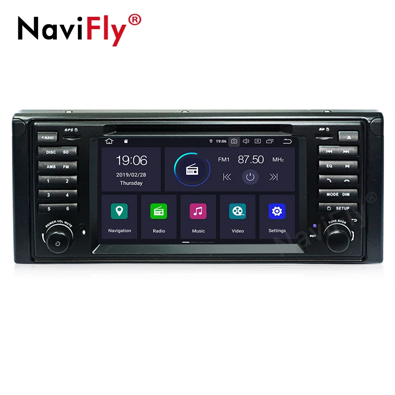 IPS DSP Android9.0 4G Car GPS For BMW X5 E53 E39 DVD PLAYER stereo audio navigation multimedia scre