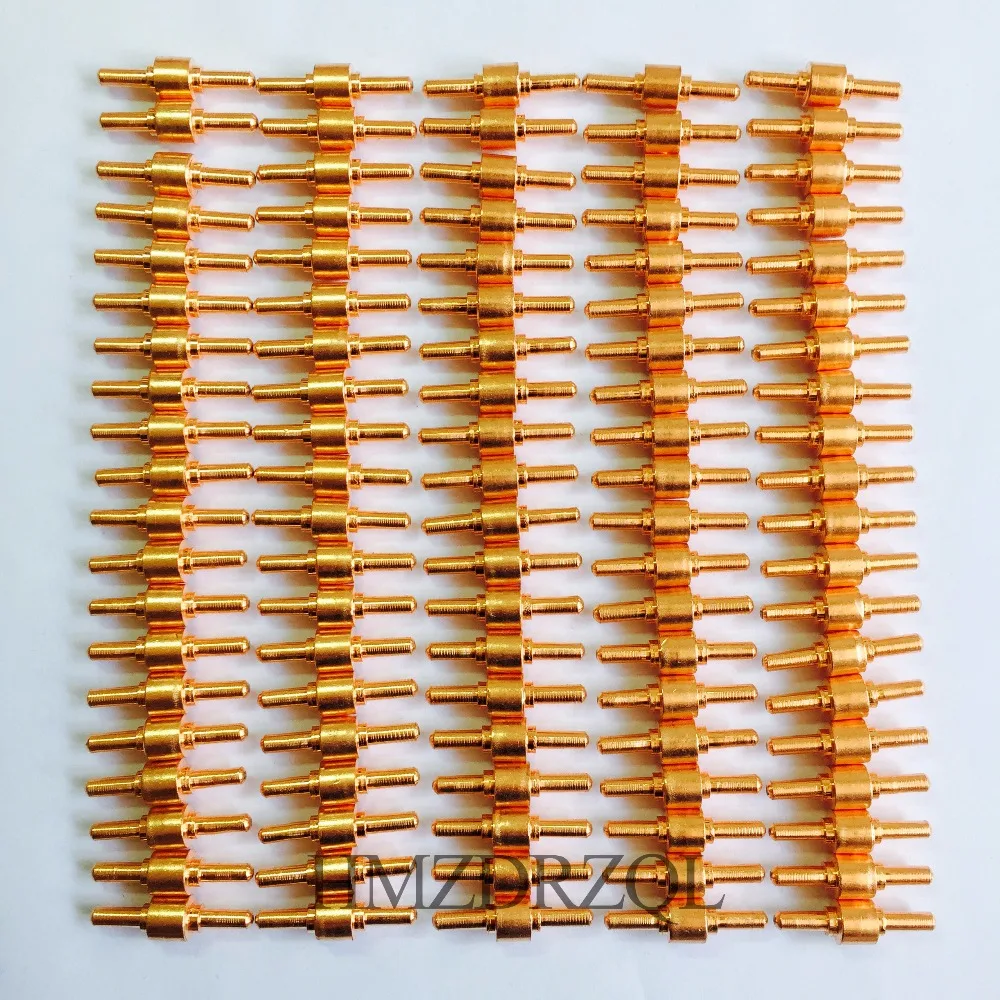 FREE SHIPPING 100Pcs PT-31 Electrode Plasma Cutter Cutting Consumables KIT Plasma Nozzles Fit Cut-40 50D CT-312 PT31 100PK