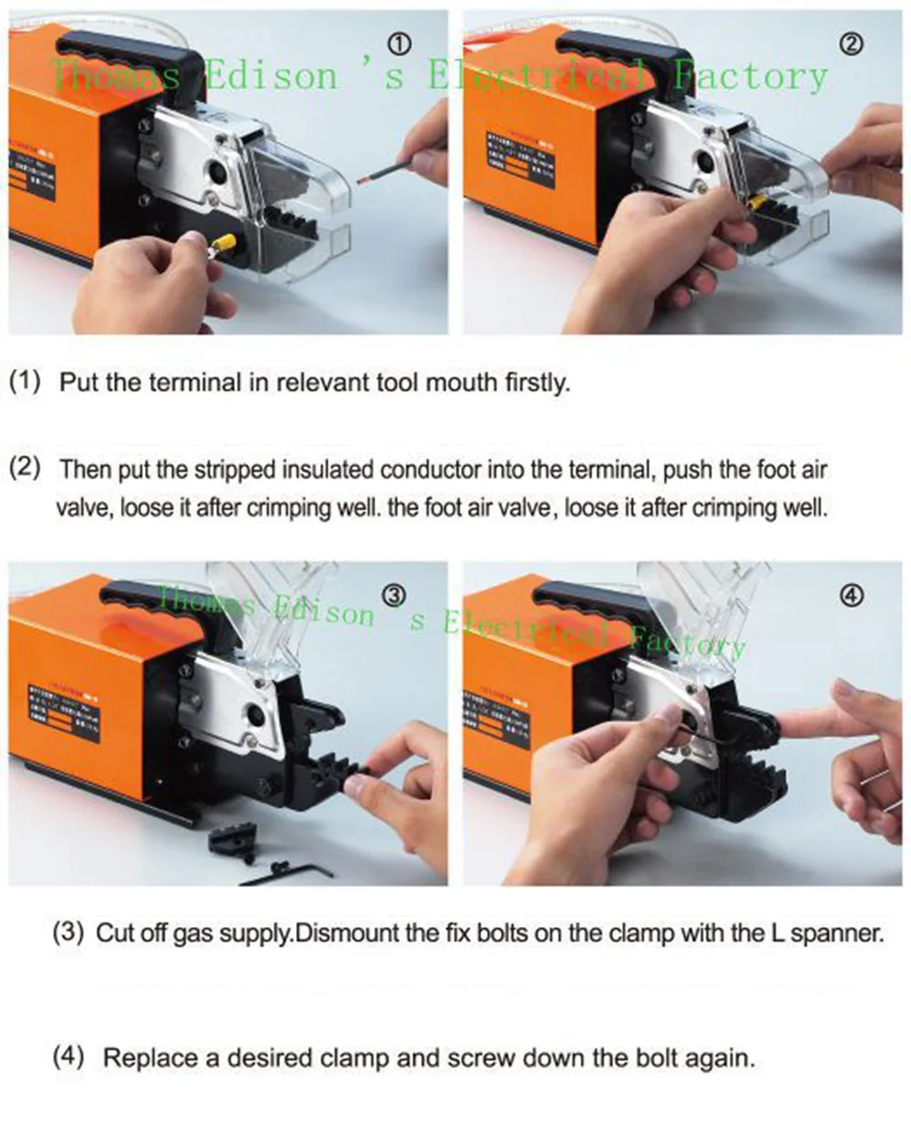 AM-10 пневматические обжимные инструменты AM-10 пневматические обжимные инструменты машина для видов терминалов с сменными штампами наборы