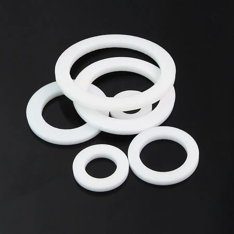 

50 PCS 14x10x2mm PTFE Teflon Flat Washer Gaskets Spacer Insulation Sealing Ring Strip