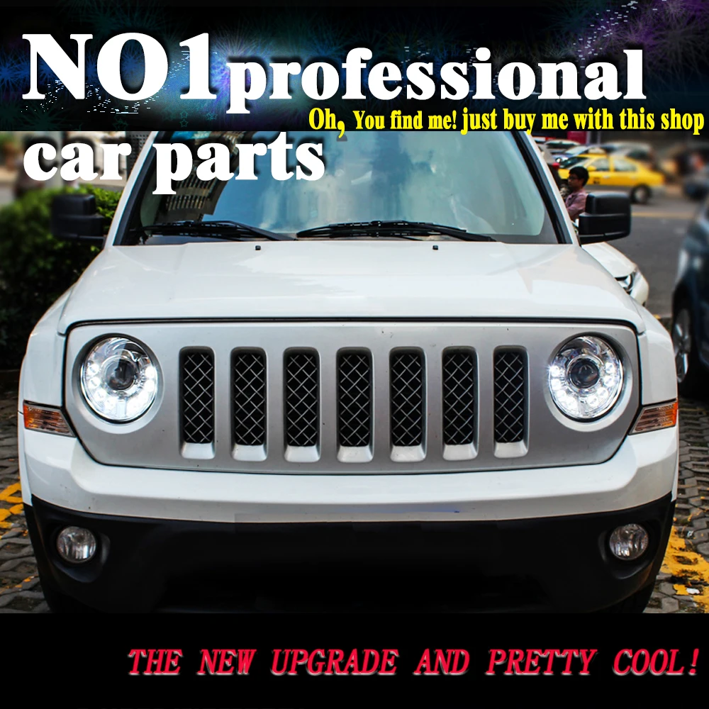 OUMIAO Стайлинг для Jeep Patriot фары 2010 2014 светодиодный ные DRL Биксеноновые линзы дальний