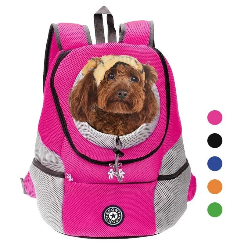 

Comfortable Small Dog Backpack Travel Breathable Mesh Puppy Dog Carrier Bag Durable Padded Shoulder Pet Cat Carrier 2019