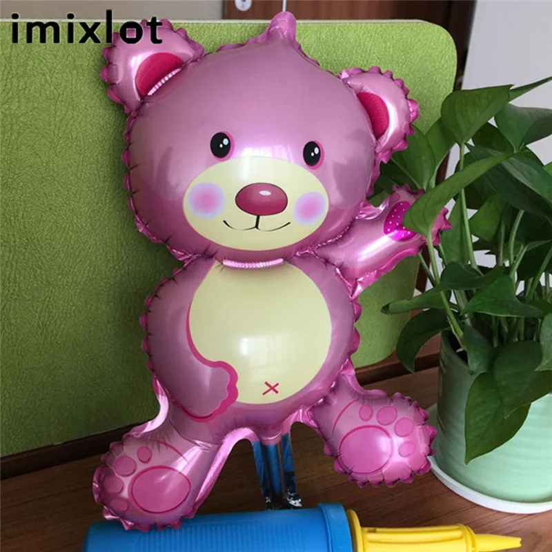 Imixlot 4 шт милый мини медведь латексные шары Гелий для свадьбы и дня рождения