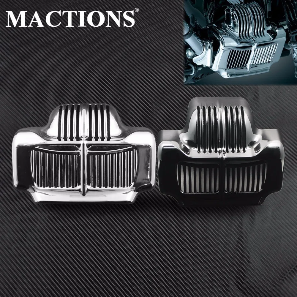 

MACTIONS Motorcycle Stock Oil Cooler Cover For Harley Touring Road King Electra Street Glide Trike FLHT FLTR FLHX 2011-2014 2015