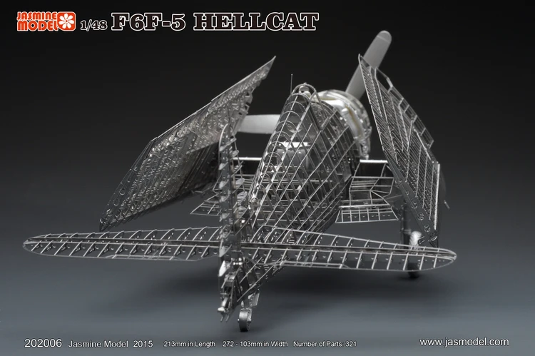 Discount All-metal alloy DIY assembly aircraft model 1/48 F6F-5 hell cat fighter skeleton puzzle 10