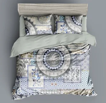 

New Chinese Luxury Style Digital Printing Bedding Set Duvet Cover Bed Linen Bed sheet Pillowcases