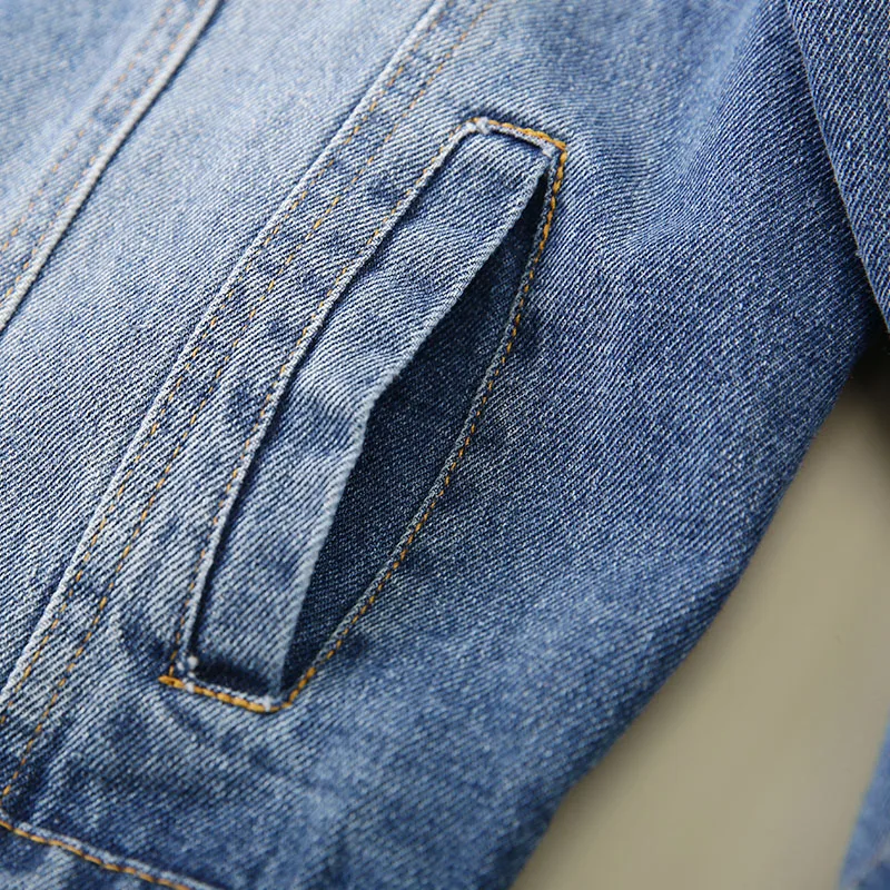 Butterfly Embroidery cowboy jacket lady cool spring and autumn 2018 new Korean Harold style jacket Coats