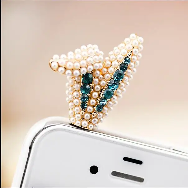 Милые жемчужные милые уши дизайн Анти Пыль Разъем для Iphone6 6s для samsung S6 для Xiaomi Meizu и все 3,5 мм разъем для наушников