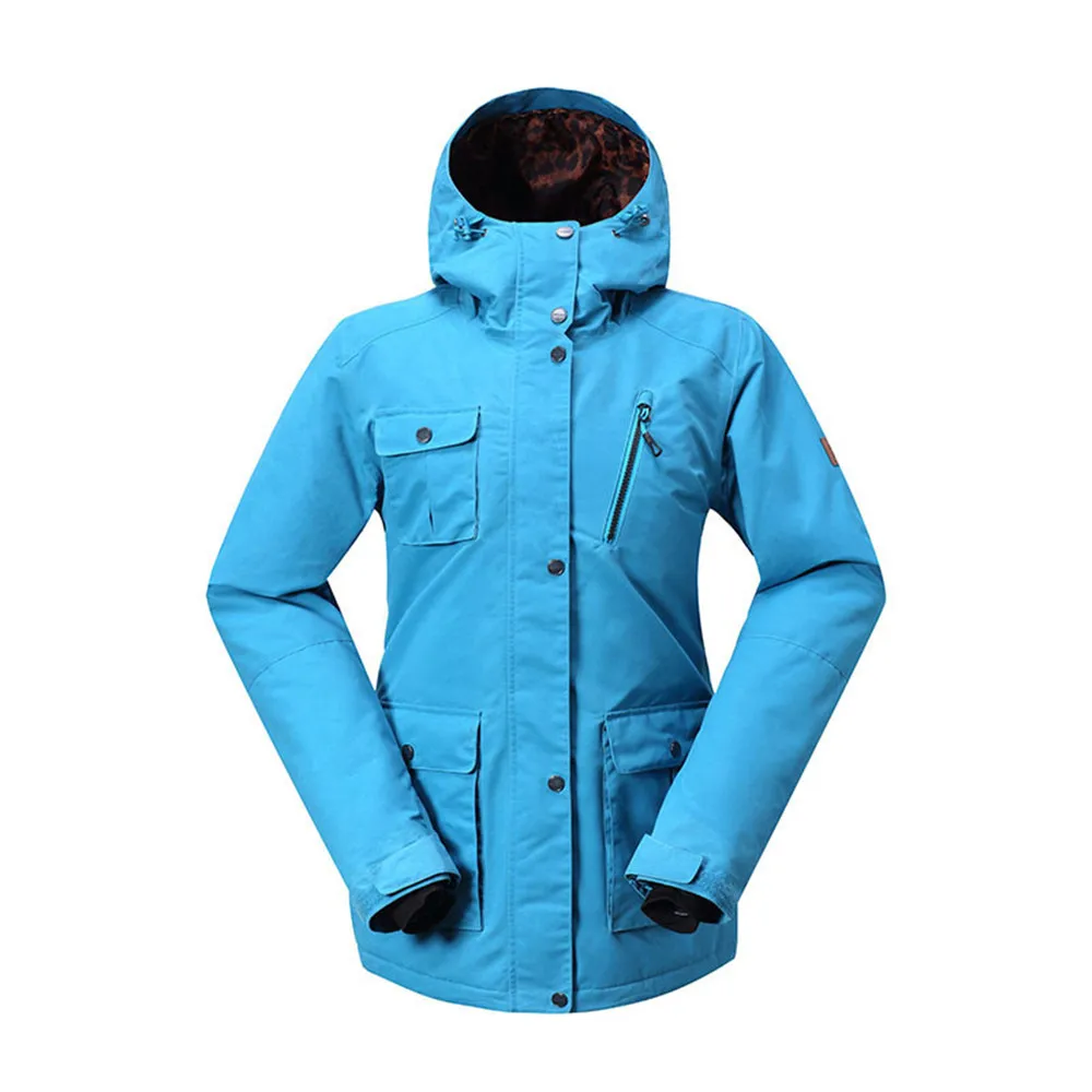 GSOU лыжная куртка женская зимняя теплая камуфляжная куртка для сноуборда водонепроницаемая ветрозащитная женская уличная лыжная куртка лыжный костюм