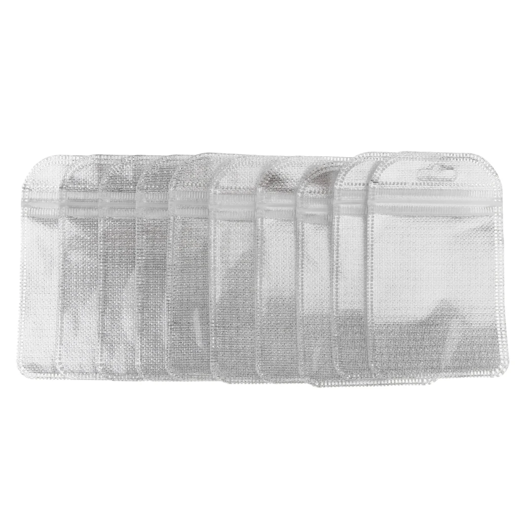 MagiDeal 50pcs Half-clear Polypropylene OPP Bags Plastic Bag Pouches 3 Size Available