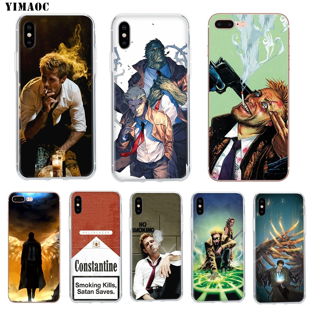

YIMAOC Constantine Soft TPU Silicone Case Cover for iPhone 8 7 6 6S Plus 5 5S SE X XS Max XR Coque Shell Cases