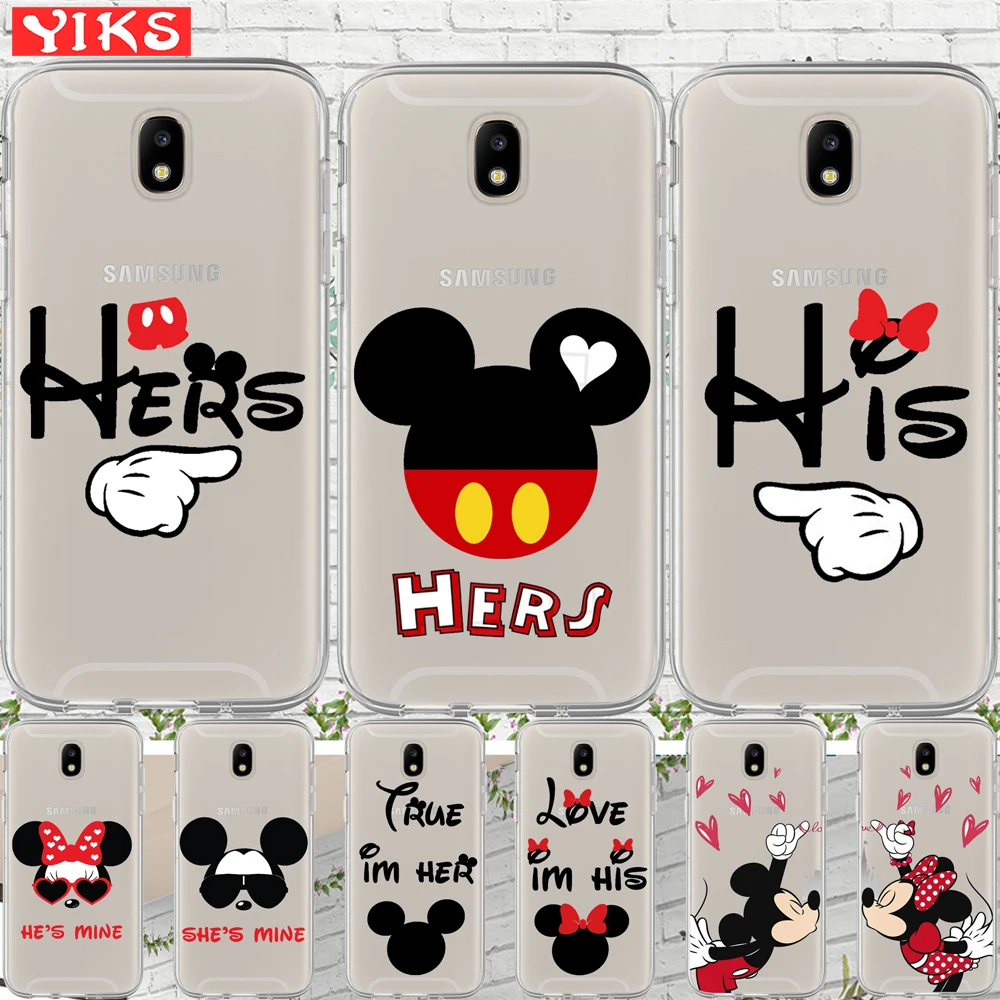 

Mickey Minnie Couple soft silicone Phone Case For Samsung Galaxy G530 J2 J3 J5 J7 Prime 2016 2016 2017 EU Back Cover Coque Etui