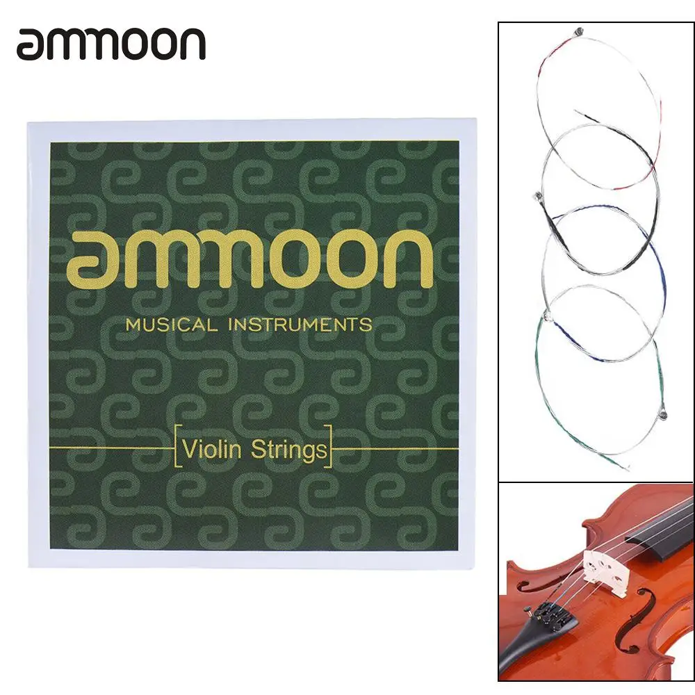 Isuper Set Completo di Corde per Violino in Acciaio Accessori per Strumenti Musicali G D A E Isuper Set Completo di Corde per Violino in Acciaio Accessori per Strumenti Musicali G D A E