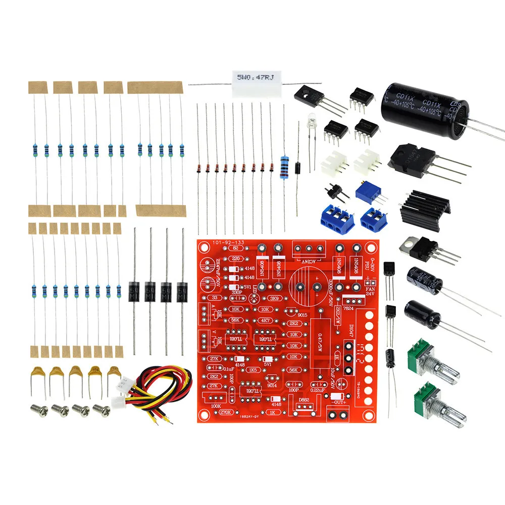 

New 0-30V 2mA-3A DC Regulated Power Supply DIY Kit Continuously Adjustable Short Circuit Current Limiting Protection DIY Kit