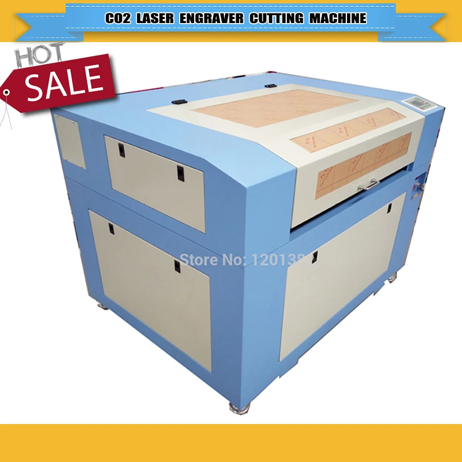 

CO2 laser engraving machine 6090/9060 with 600*900mm motorized up and down honeycomb work table laser cutting machine