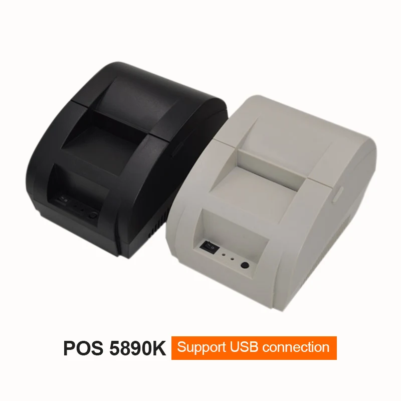 Mini 58mm 5890k Thermal Printer Ticket POS label printer Thermal Receipt Printer USB Interface Restaurant Bill