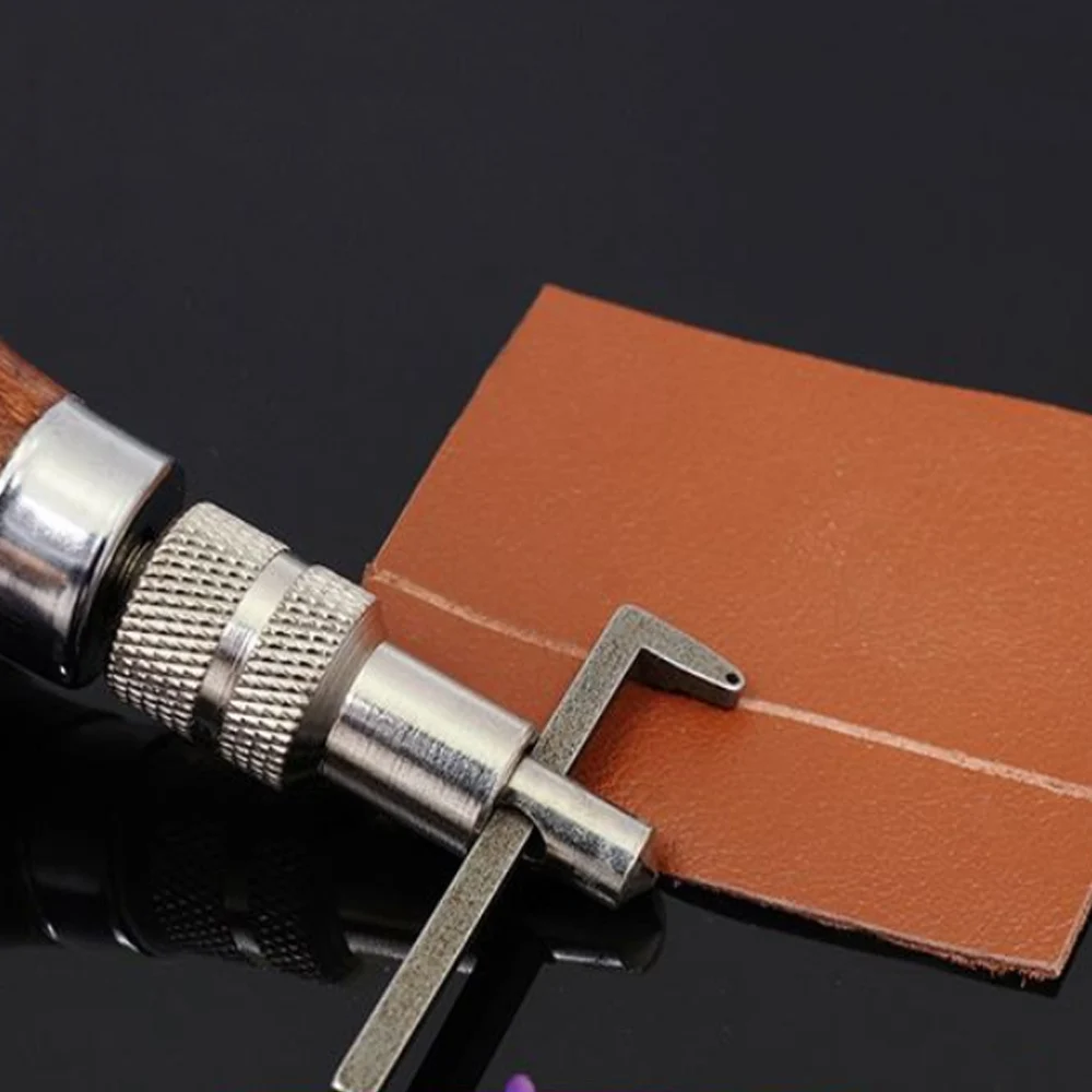 leather tools leather craft tools LMDZ Adjustable Leather Edge Stitching Groover Craft Tool Edge Stitching Groover Leather Craft Groove