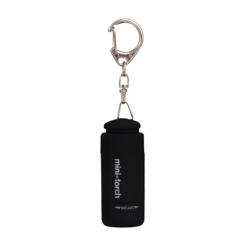 Мини фонарик 0 3 Вт 25Lum USB Перезаряжаемый СВЕТОДИОДНЫЙ торшер фонарь брелок BK мини