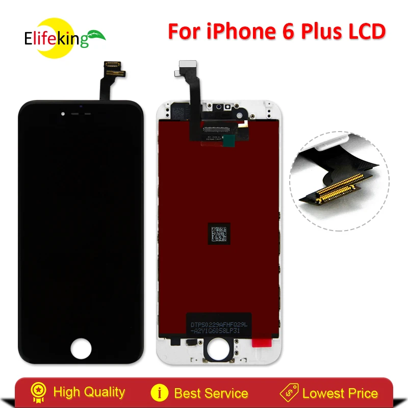 

Elifeking 10pcs/lot 100% Guarantee good quality LCD For iPhone 6 plus LCD Screen Display With Touch Screen Digitizer Assembly