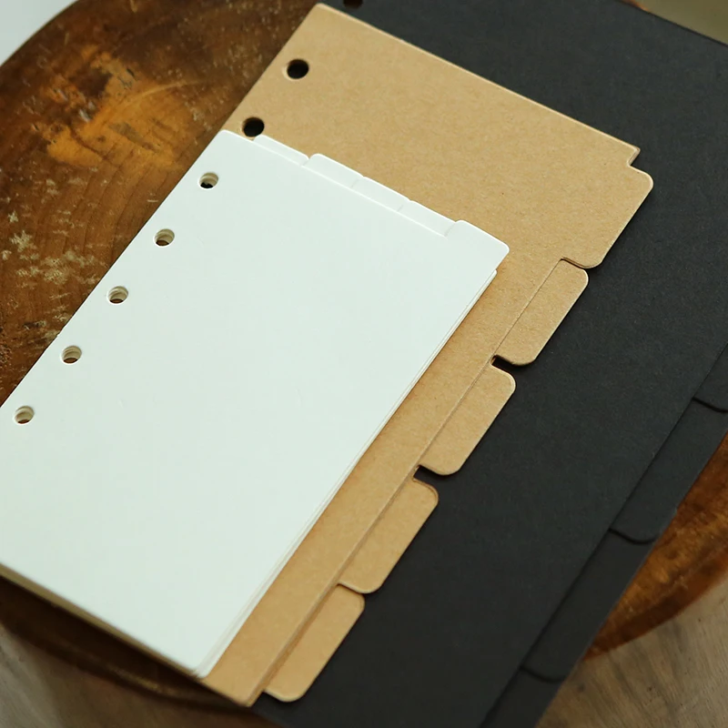 

New arrival A5 A6 A7 cardboard loose-leaf notebook befriend daily memos paper spiral business filler papers index sheets