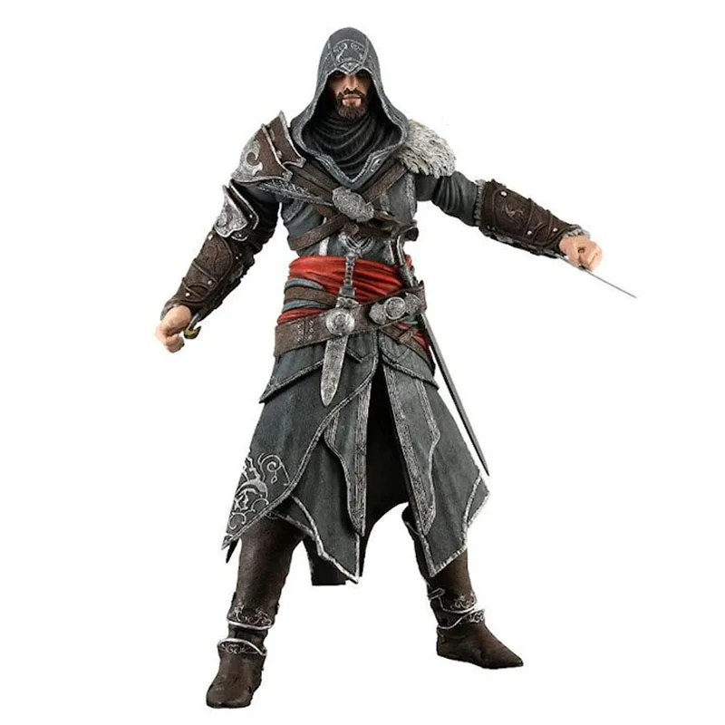 Игра Brotherhood EZIO фигурка модель Одиссея цепной атакующий игрушка AC Leonidas фигурка экшн-игрушка для детей Коллекционные фигурки - Цвет: no retail box