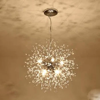 

Modern minimalist living room chandelier creative Crystal restaurant lighting personality clothing store lamp art warm bedroom