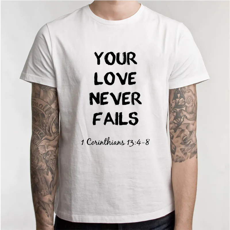 Shirt Jesus Love Fails Religious shirt-in Christian Christ  T-Shirts Love Faith 10% ... OFF|Your T T US Never Jesus Spiritual Love Christ $8.99 Definition.