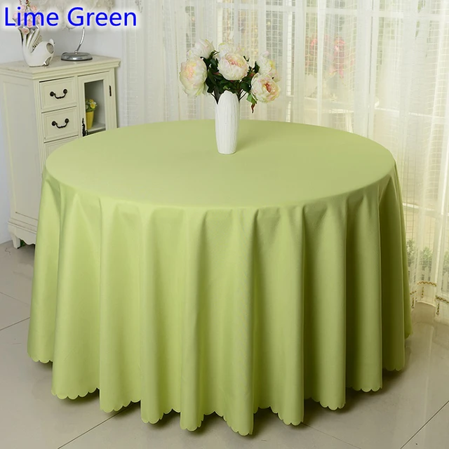 Lime Green Colour Solid Table Cloth Polyester Cover For Lime Green Colour Solid Table Cloth Polyester Cover For Wedding Hotel And Restaurant Round Tables Decoration 200gsm Fabric