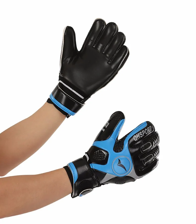 2017 Men Soccer Goalkeeper Gloves Wearable Slip Resistant Football Keeper Latex Goalie Gloves Professional Double Protection 8