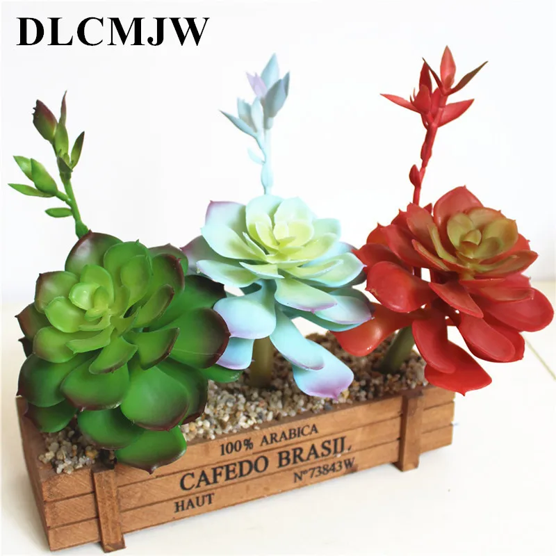 

Mini Simulation Succulents Artificial Flowers DIY Ornaments Artificial Succulents Plants Garden Decoration Creative DIY flower