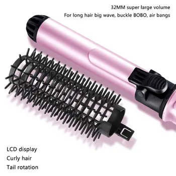 

Multi-function Ceramic Hair Curler LCD Display Big Wave Curling Automatic Iron Curl Dual-use Wet And Dry Hair Curlers Perm Irons