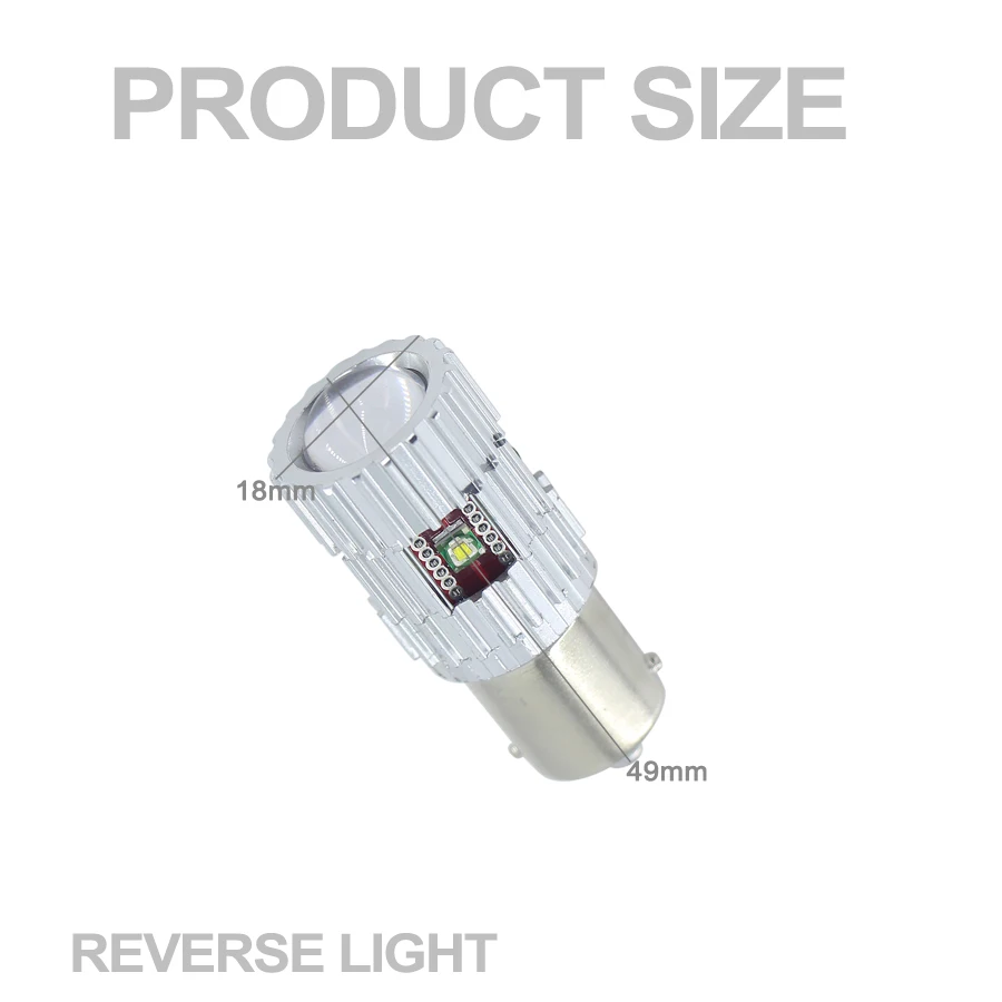 2 шт. 1156 6000K белый для Passat B3 B4 B5 B6 Canbus НЕТ ОШИБОК резервный обратный светильник P21W с чипами cree светодиодный светильник высокой мощности