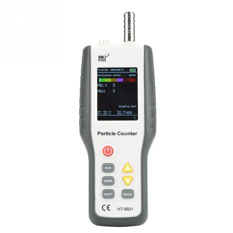 

HT Air Quality Tester High Accuracy PM2.5 PM10 Air Quality Analyzer Humidity Meter Handheld Particle Counter Monitor