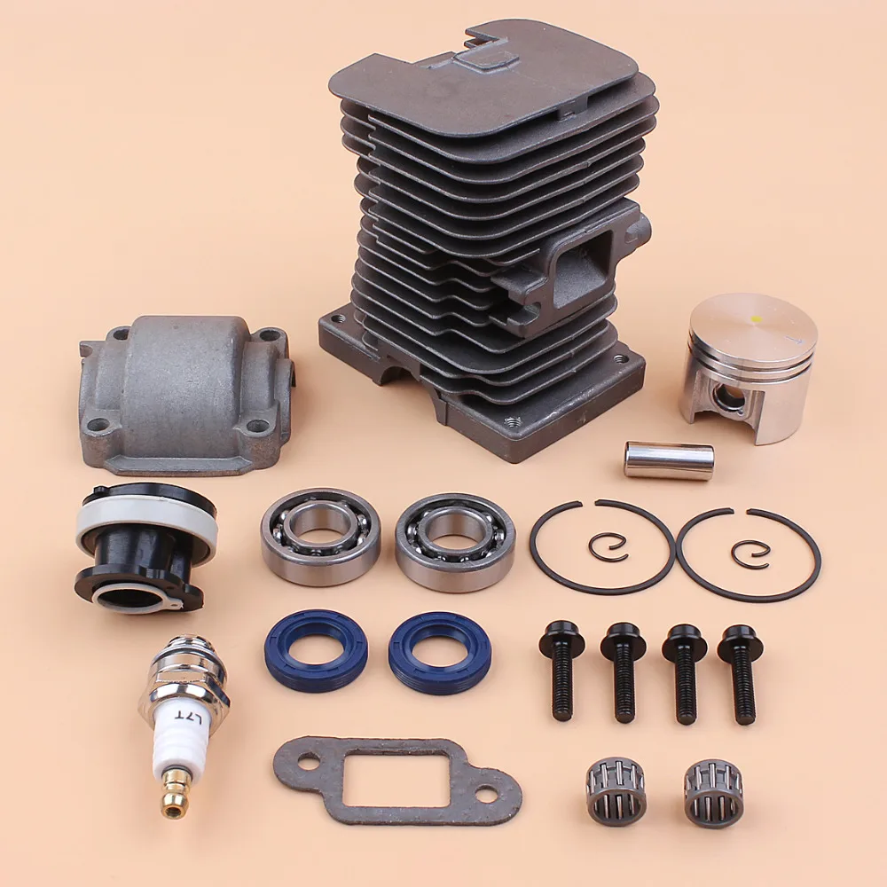 Cylinder Piston Pan Bearing Oil Seals Motor Set For STIHL MS180 018 MS 180 Gas Saws Chainsaw Engine Parts 38mm Bore 11300201208