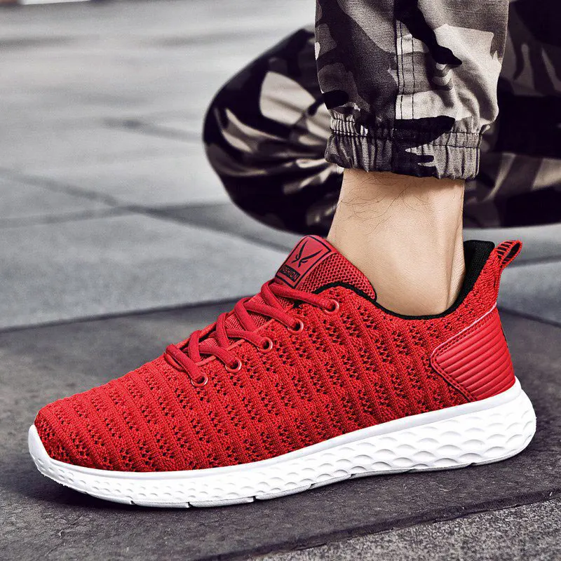 

2019 Running Shoes for men Sneakers Sport Trainers Athletic man fashion Mesh Breathable Male summer lightweight big size 48