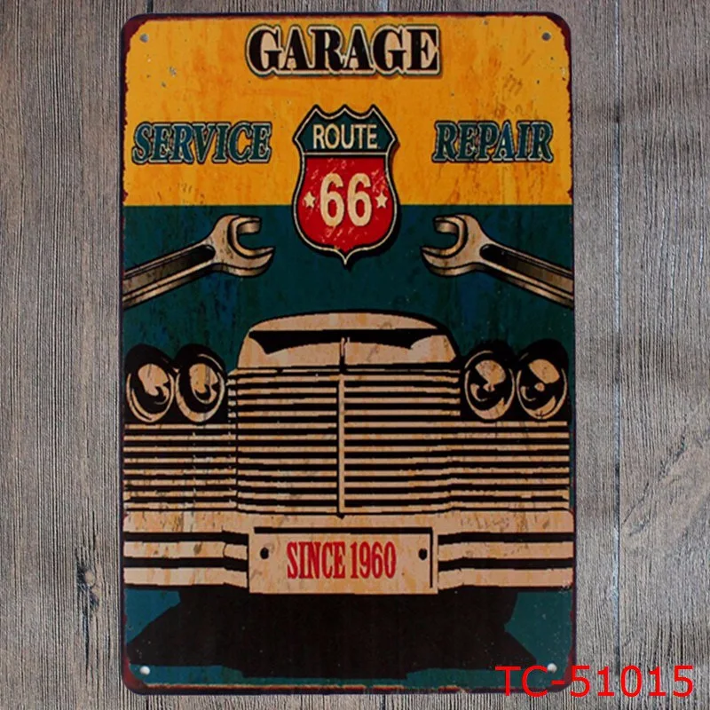 ROUTE US 66 Tin Sign Metal Plate Iron Painting Kids Room Wall Bar Coffee Home Art Craft Decor 30X20CM