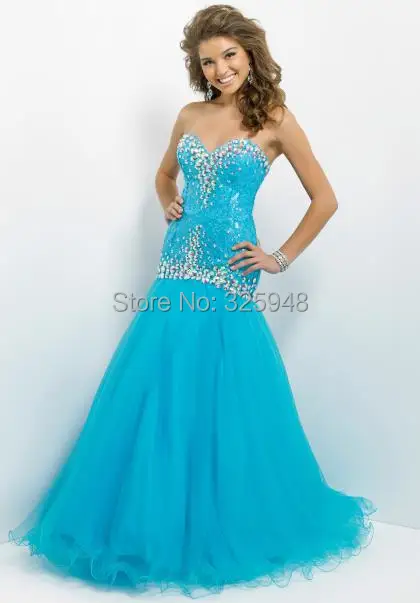 Pool Long Prom Dress