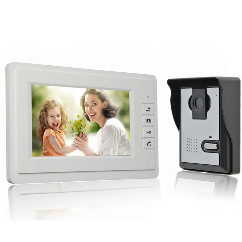 

Colorful Security 7 inch Wired Video Door Visual Intercom Doorbell Camera for Home Surveillance