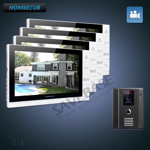 

HOMSECUR TFT LCD 9" Video Door Entry Phone Call System with Dual-Way Intercom between Monitor+IR Night Vision for Home Security