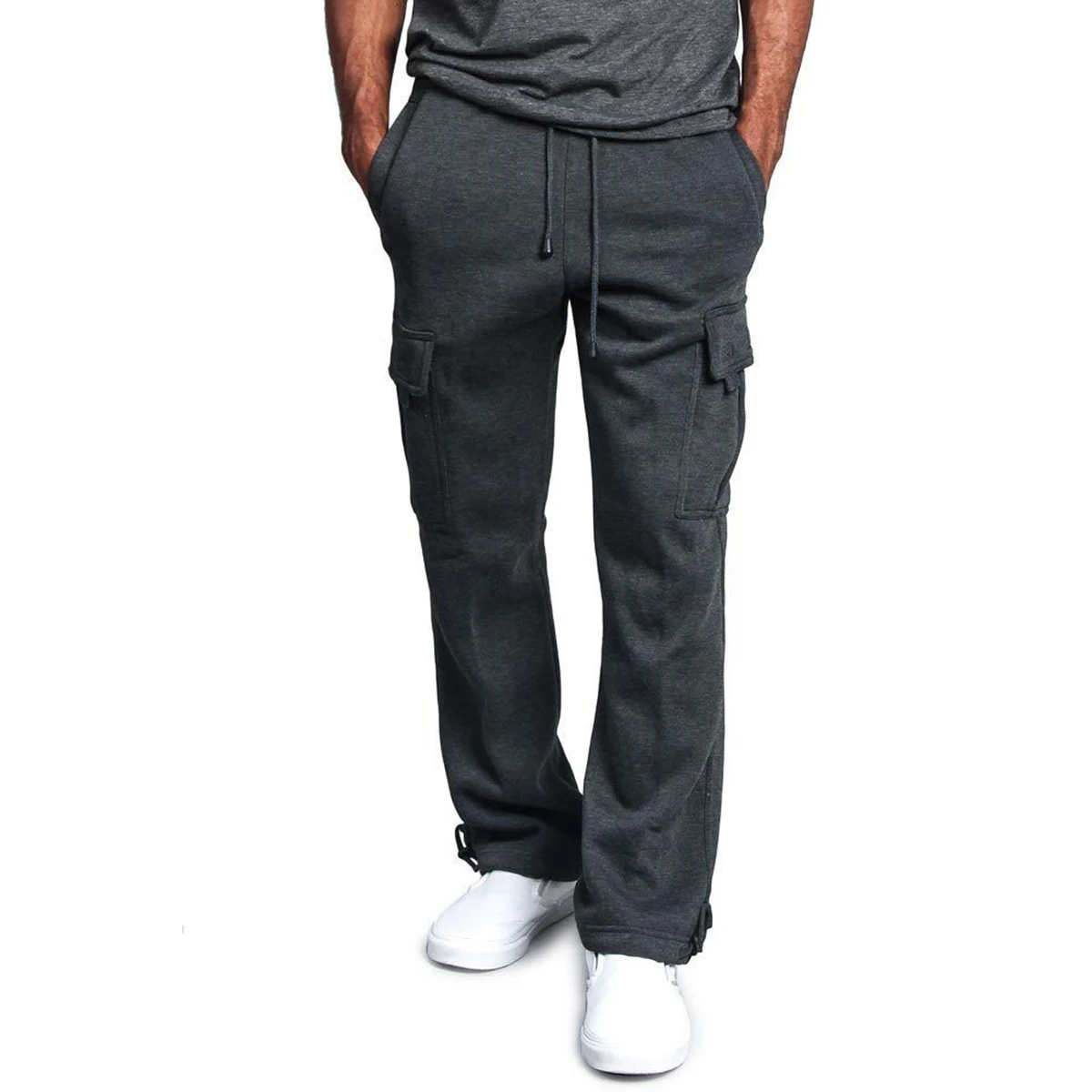 Новые летние спортивные штаны для спортзала обувь для бега мужские тренировочные брюки бегунов мужские брюки фирменная одежда штаны для бодибилдинга M-4XL - Цвет: Dark Grey