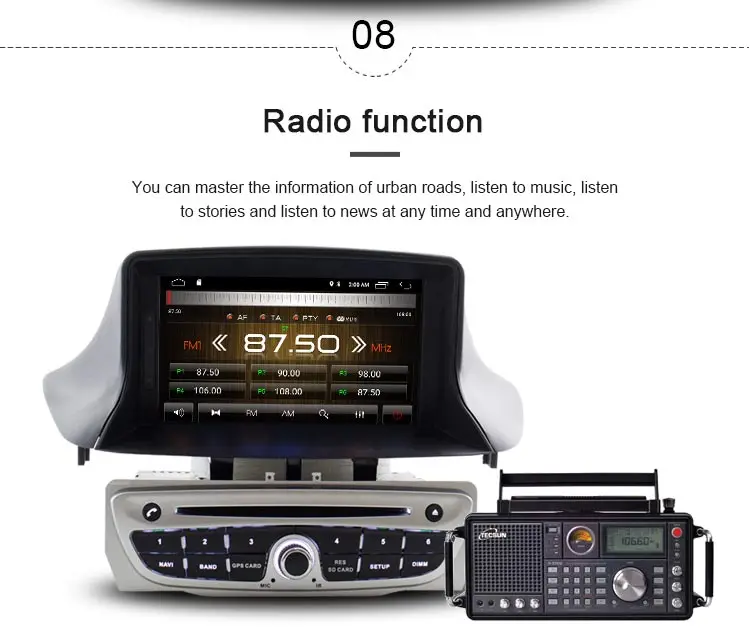 Top JDASTON Android 9.1 Car DVD Player For RENAULT Megane III Fluence Wifi GPS Navigation 1 Din Car Radio Stereo multimedia Headunit 9