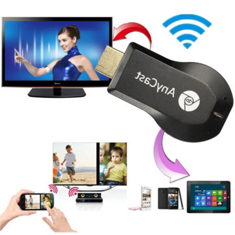 

1080P AnyCast M2 Plus Wrieless Wifi Display Dongle Receiver Adapter HD + USB cable