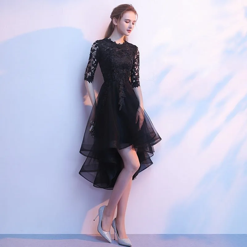 Черный Свадебная вечеринка чонсам, Восточный стиль вечернее платье Китайская традиционная женская элегантная Qipao элегантный кружевной халат Rgsam Vestido S-XXL